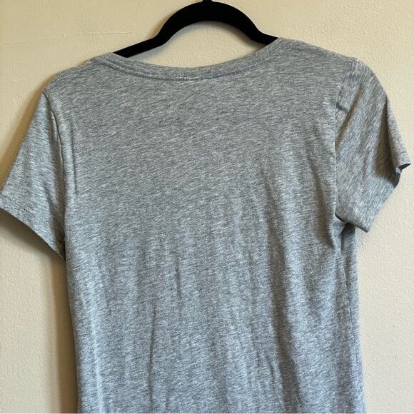 Pink VS M/M short sleeve t-shirt preppy casual heart sequins gray pink white - Picture 6 of 7